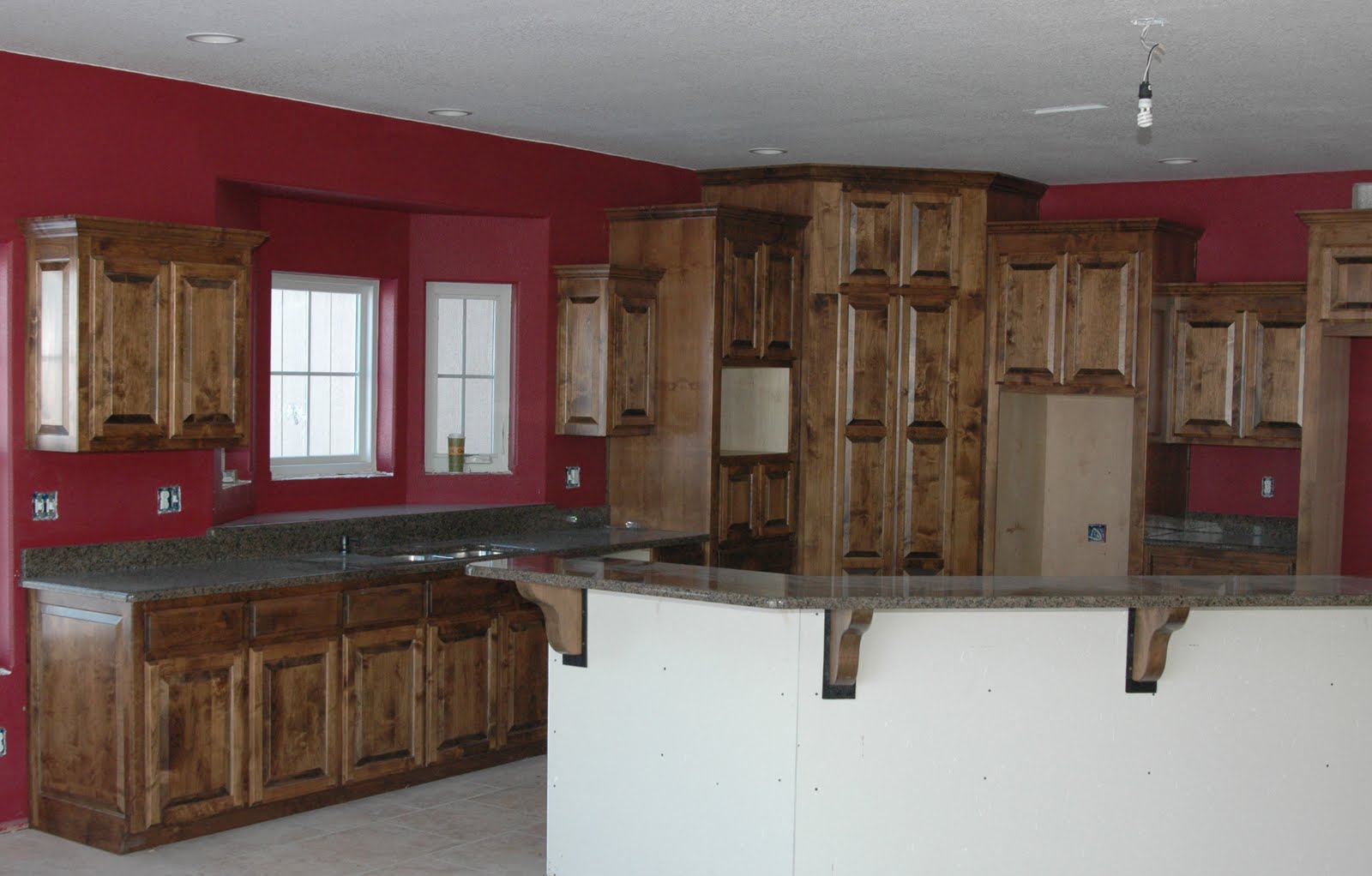 Direct kitchen cabinets Clear Alder Wood Cabinets
