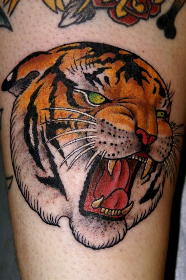 tribal tattoo tiger. white tiger tattoo. tiger face
