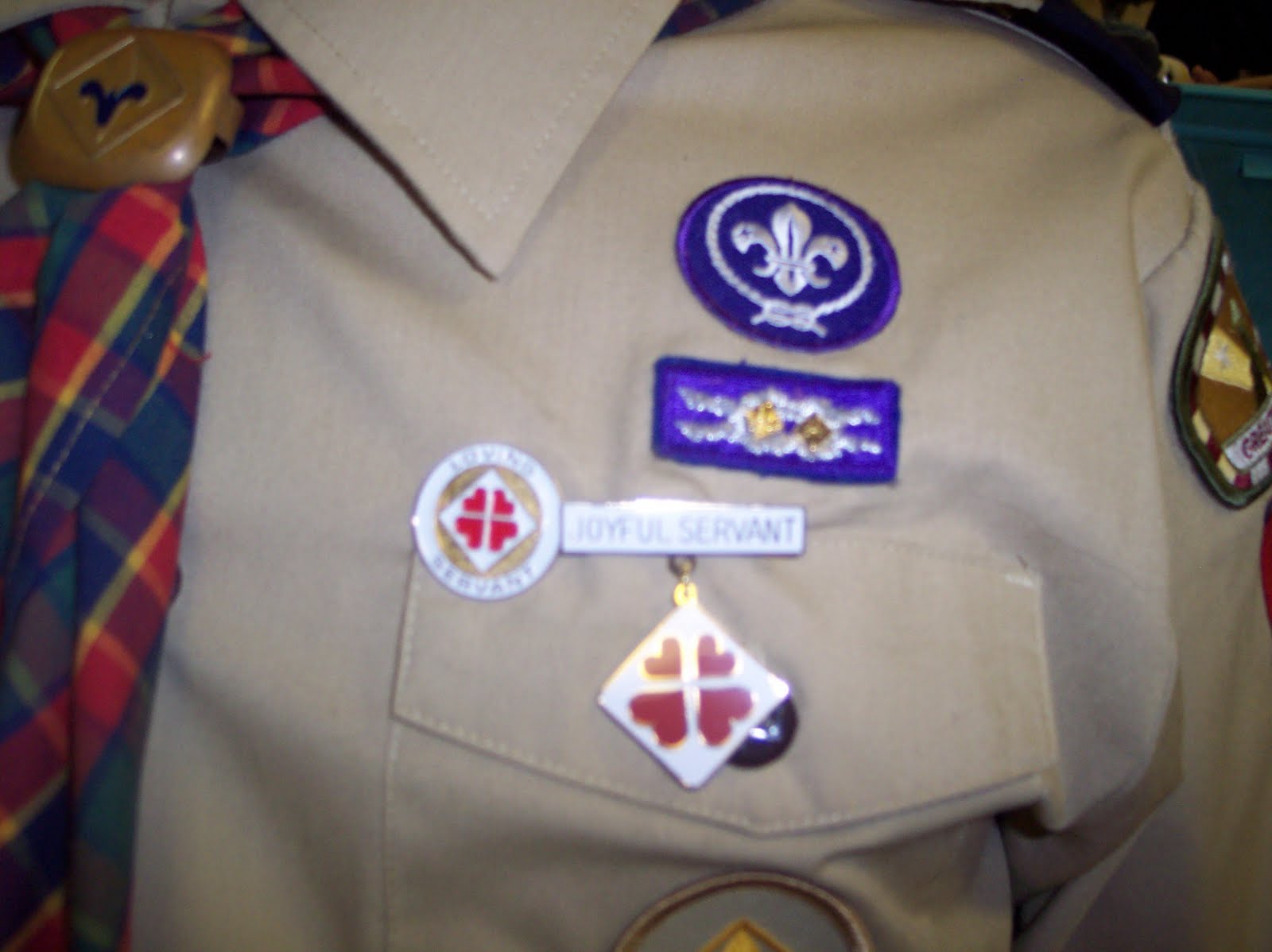 Religious Square Knot Patch Placement