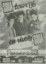 Soda Stereo en Lima 1986