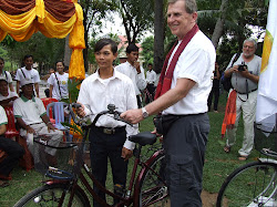 District 7070 2009 Rotary Sweat Equity Team Distribute Bicycles in Cambodia
