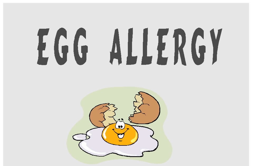 Free Posters and Signs Egg Allergy