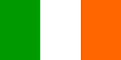 bandeira da Irlanda.