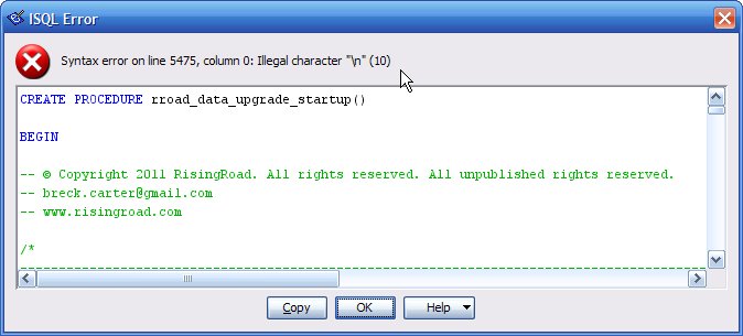 Syntax error on line 5475, column 0: Illegal character \n (10)