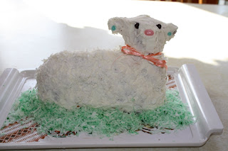 lamb cake for Easter