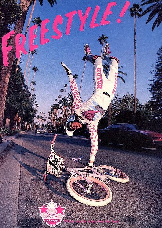 24x36 REPRINT of signed 1986 Hutch INVASION TOUR poster BMX freestyle gt,  