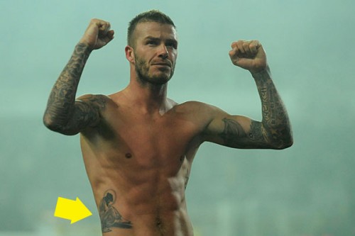 Jesus Tattoos David Beckham has added another tattoo to his already huge 