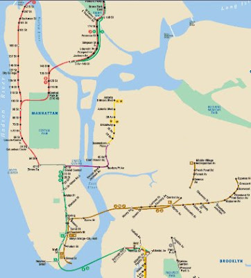 new york city subway map. the NYC subway over time,