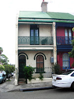typical funky rowhouse in Newtown