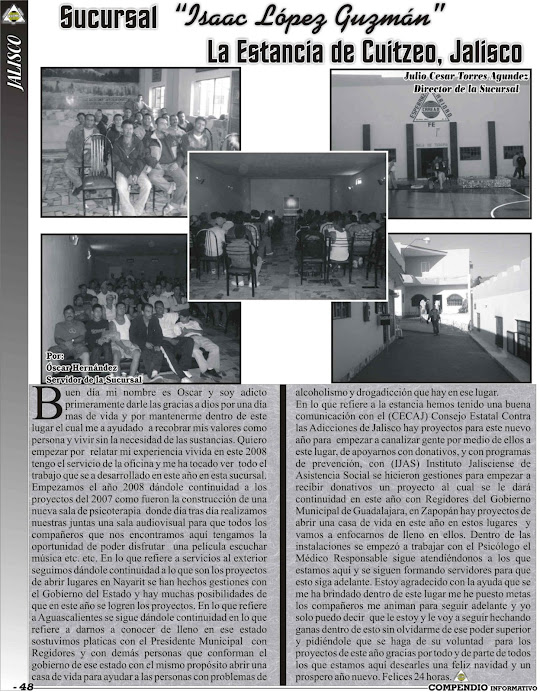 Sucursal La Estancia de Cuitzeo, Jalisco, Director: Julio César Torres
