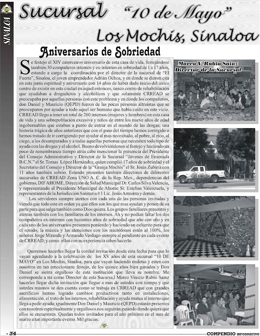 Sucursal Los Mochis, Sinaloa, Director: Marco V. Rubio Sainz