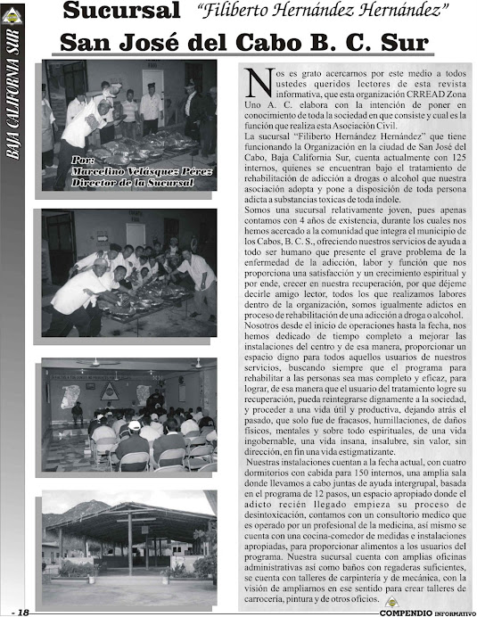 Sucursal San José del Cabo, B. C. S., Director: Marcelino Vélasquez Pérez