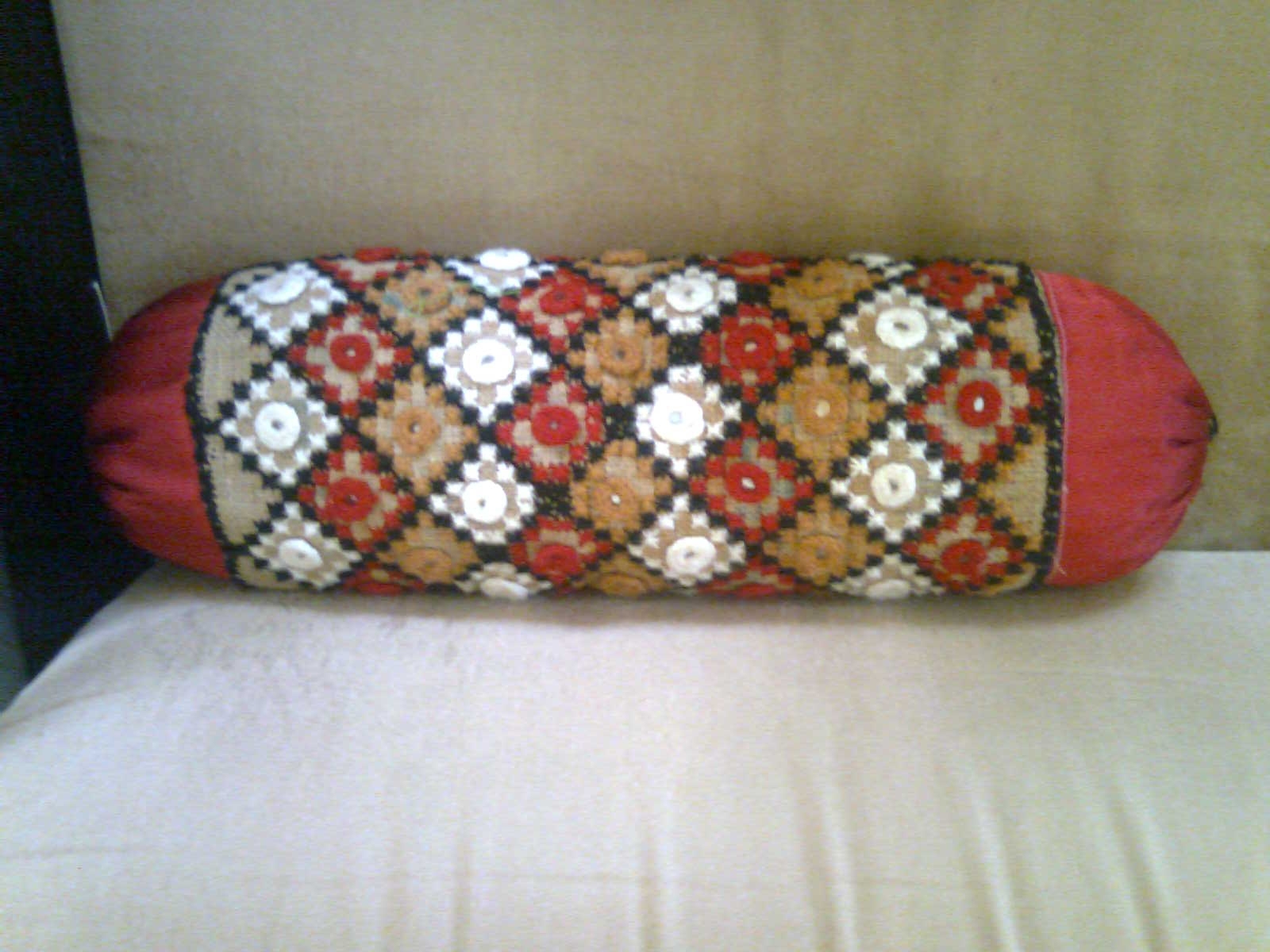 double cross stitch on cushion cover