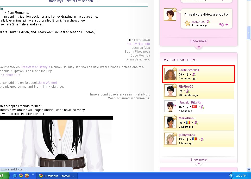 callie stardoll