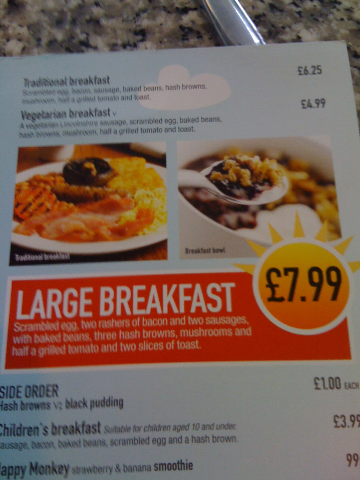 The Fry up Inspector Wetherspoons The Windmill Stansted airport