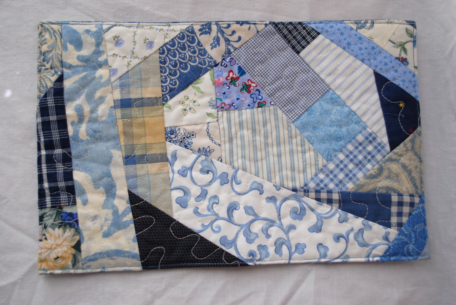 Sew Me Something Good Blue Patchwork Journal Cover