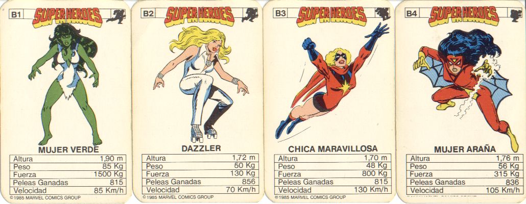The Dork Review: Marvel's Super Heroes Cards from Argentina