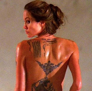 Angelina Jolies Thailand Tattoos