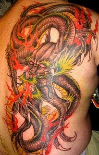 Tattoo Dragon Full Back