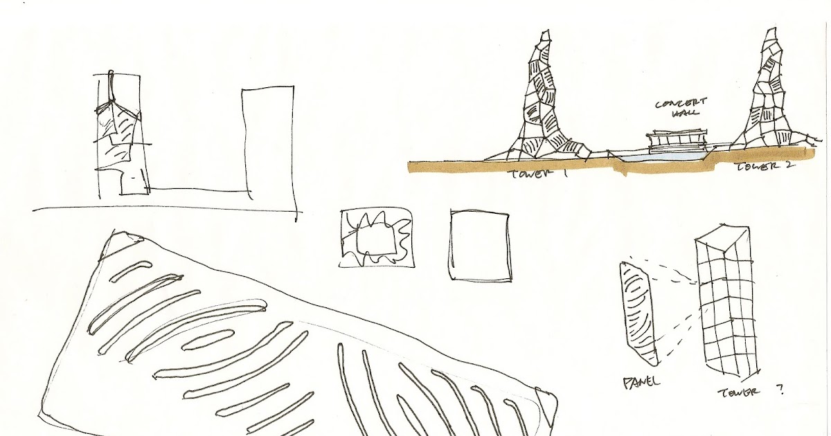 + HERMAN'S ADCOMP BLOG +: 090930 Sketches for the Twin Towers
