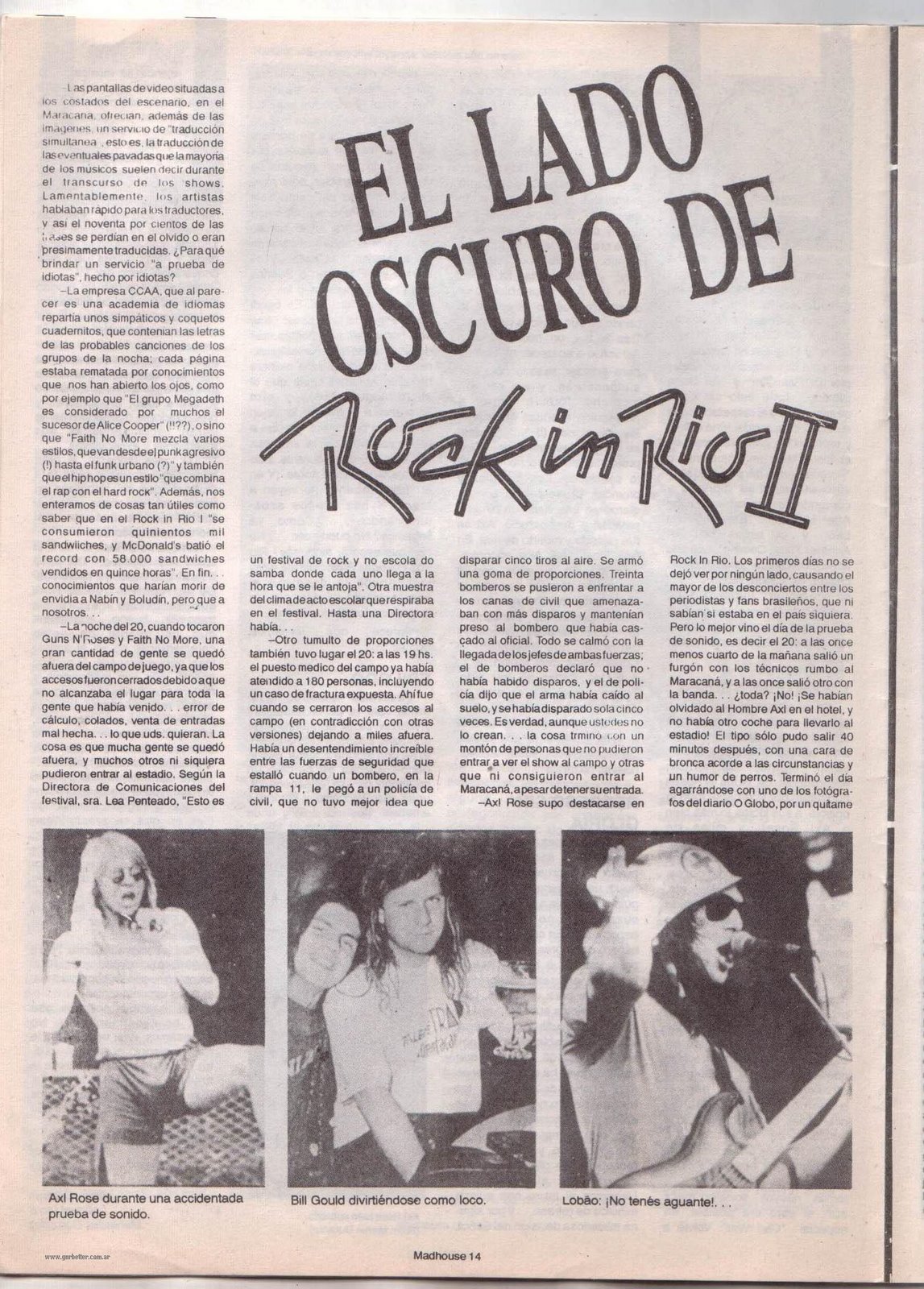 [Artículo] El lado oscuro de Rock In Río II (1991). PAGINA+06