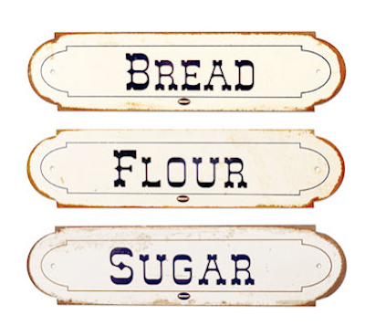 Site Blogspot  Victorian Style Kitchen on Bread  Flour   Sugar Rusted Signs Here   Perfect For Your Kitchen