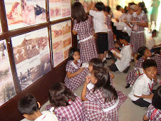Young Students Do Homework at the Museum