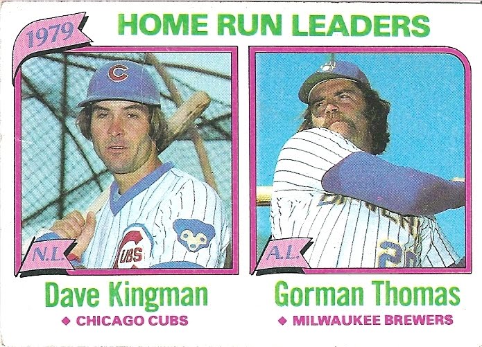 1980 Topps Baseball 202 1979 Home Run Leaders