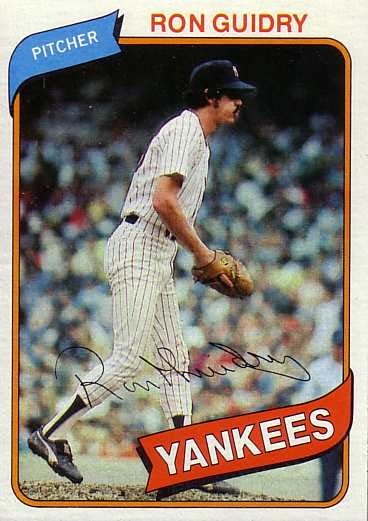 1980 Topps Baseball: #300 Ron Guidry