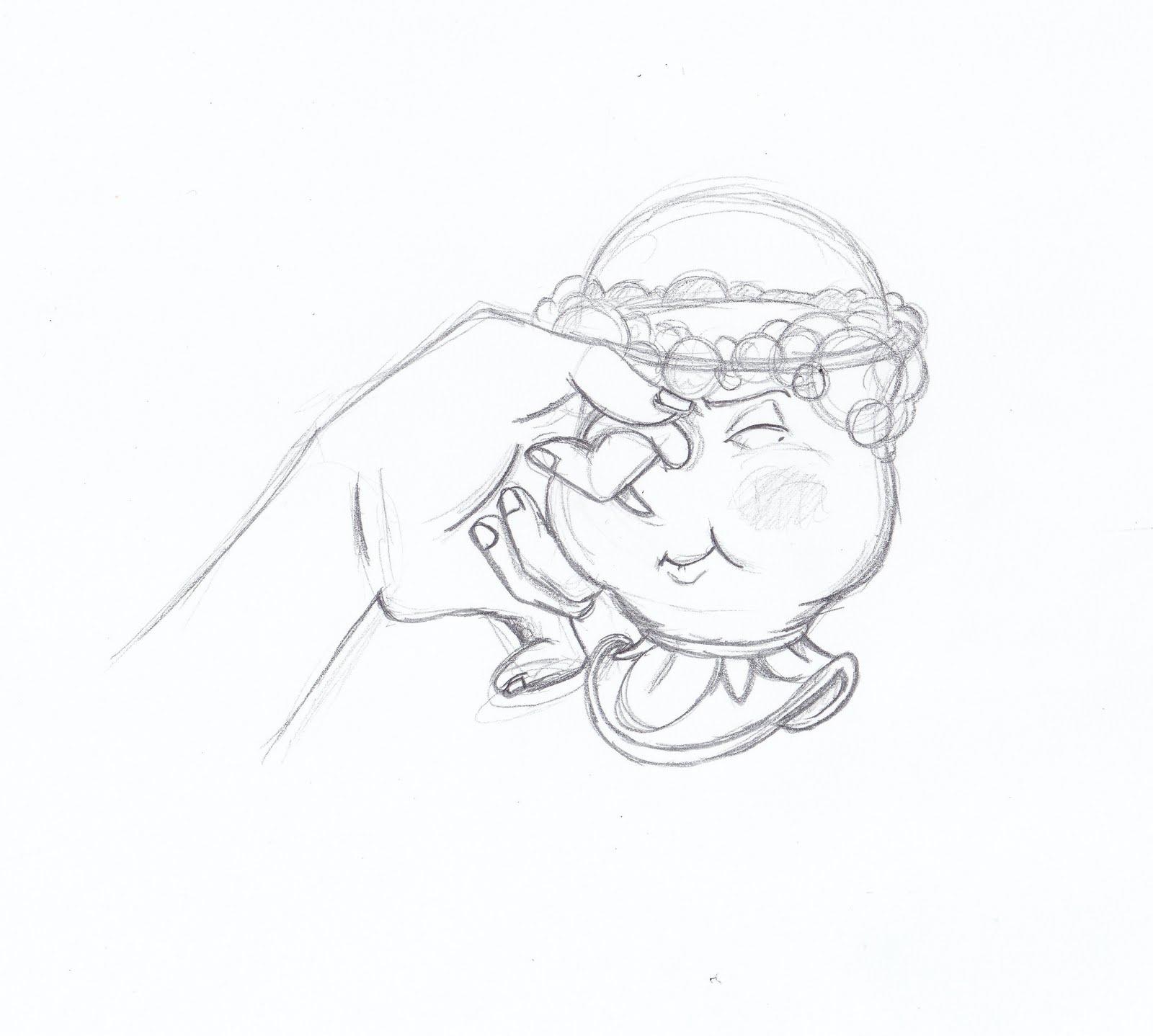 Miss Ballards Artwork chip blowing bubbles beauty and the beast