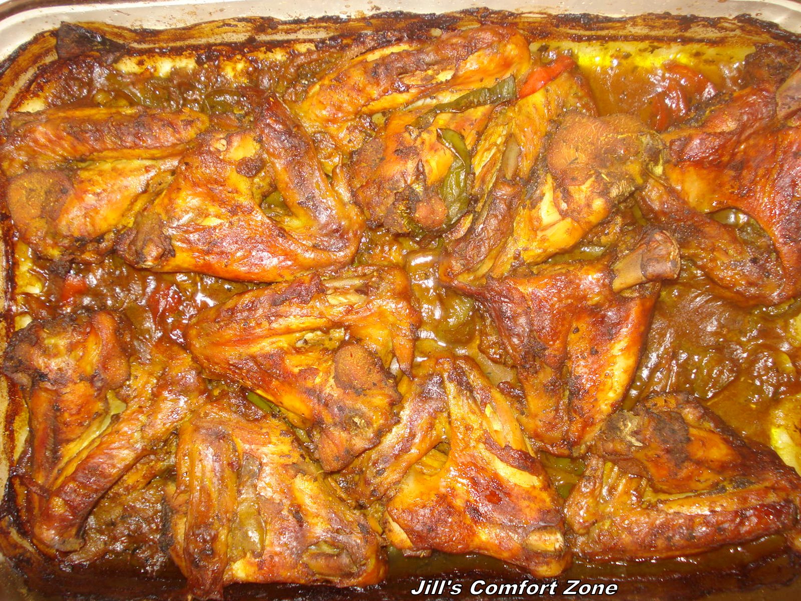 Jill's Comfort Zone Baked Hot Curry Chicken Wings