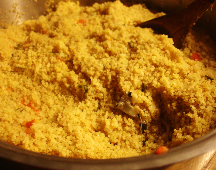 libyan food Libyan Couscous with Fish Kusksi bil Hoot كسكس بالسمك على