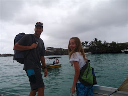 Doug and Shelby heading out in the rain