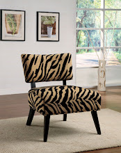 zebra accent chair