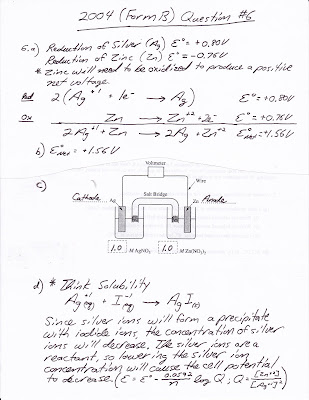 2004 Ap Chemistry Free Response Questions Answers