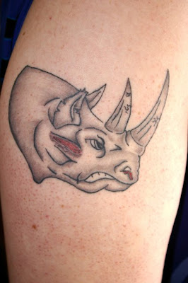Rhino Head Tattoo