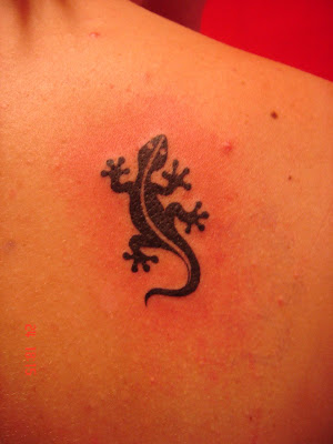 Gecko Breast Tattoo Design 2 Gecko Breast Tattoo Design