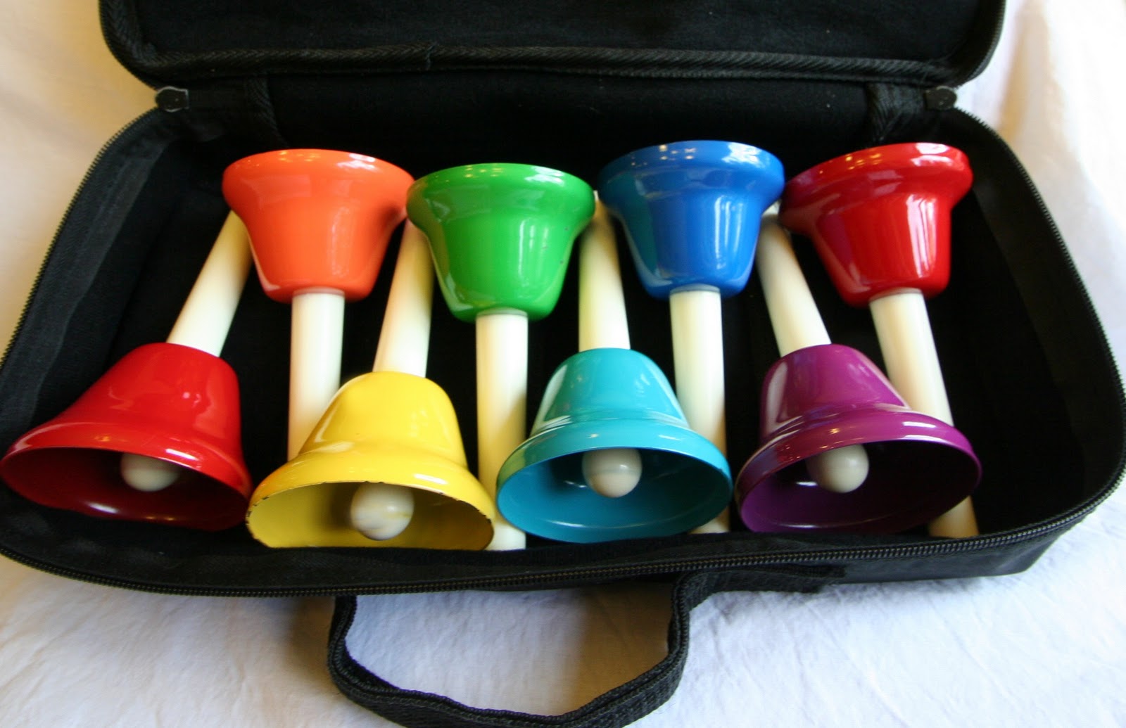 8 Notes Hand Bells Set for Children Kids Rhythm Orchestral Instrument Practicing 
