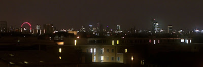 London skyline by night
