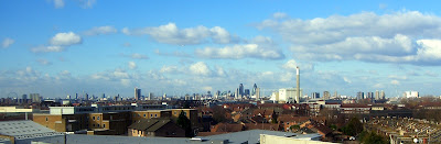 the skyline of London as seen from my window