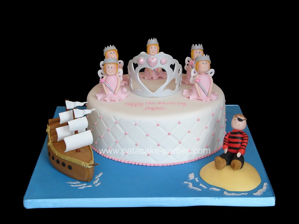 Princess Pirate Cake Cake for a princess and pirate themed party