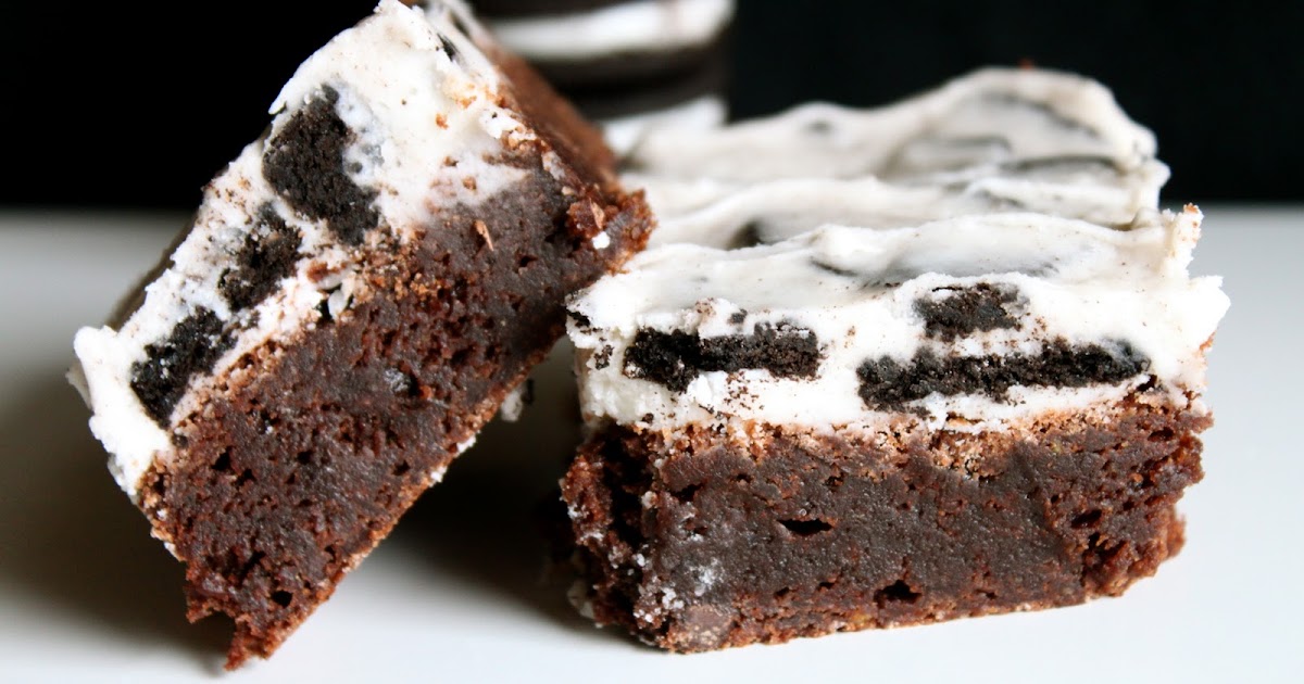 Sweet Springs Love Brownies with Oreo Cream Cheese Frosting