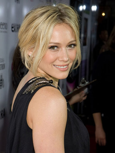 hilary duff updo hairstyles. easy updo hairstyles for short