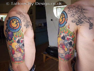 homer tattoo, tattooing