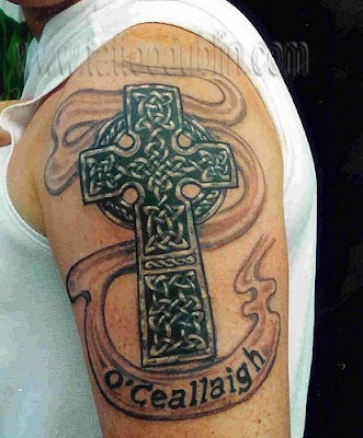 Cross Tattoos For Men On Arm. Forearm Sleeve Tattoos half