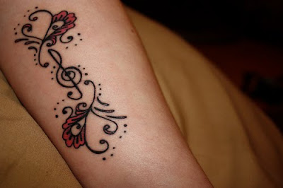 music note tattoos for girls