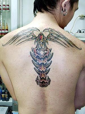 Full Back Angel Wing Tattoos for Guys. Tattoos by Darrick in Angel Wings