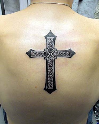 celtic high cross tattoo are a nice tattoo ideas for back tattoos for men to 