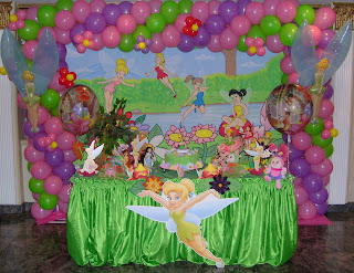 Party Favors Ideas Tinkerbell Balloon Decorations