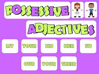 possessive adjectives